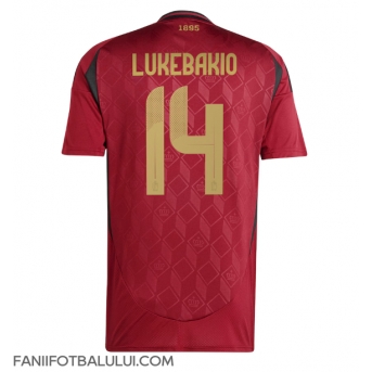 Belgia Dodi Lukebakio #14 Tricou Fotbal Replică European 2024 Barbati Acasa